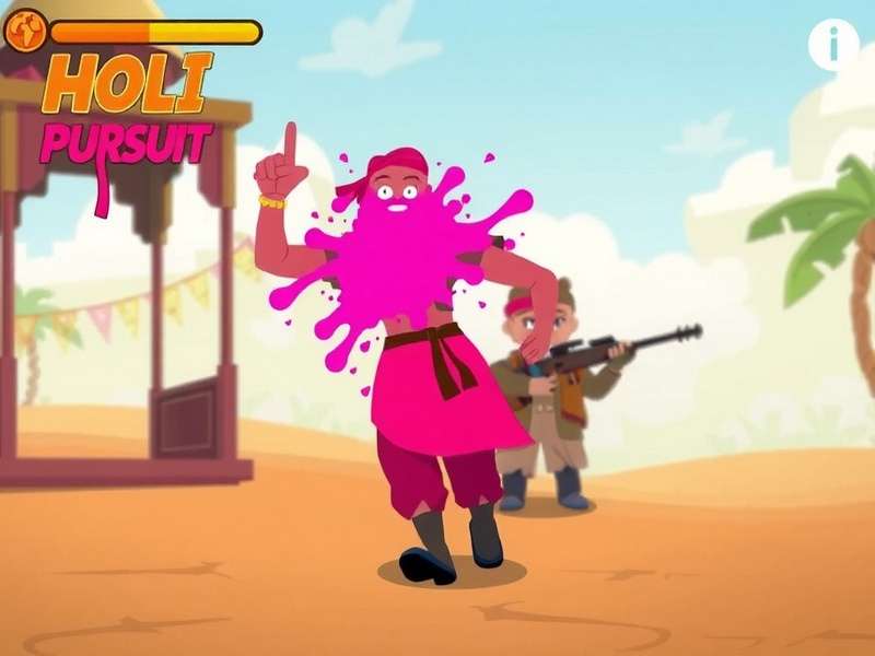 Holi Playful Pursuit Game Screenshot